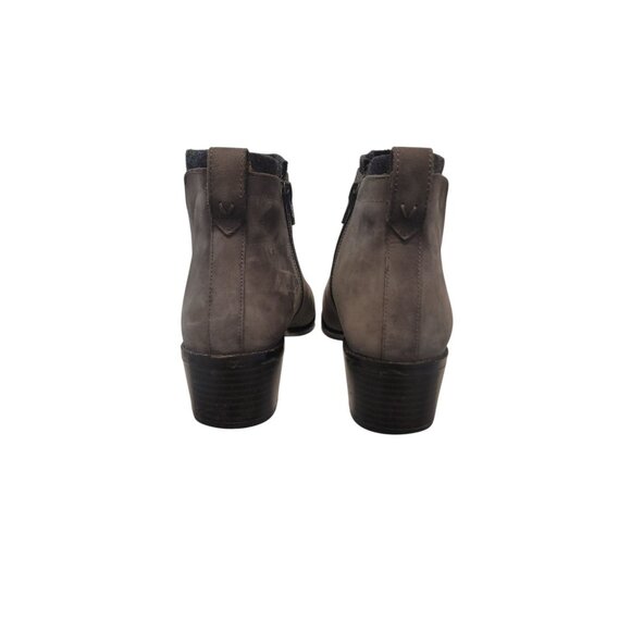 Vionic Women’s Jocelyn Suede Gray Weather Resistant Side Zip Booties  Size 9.5 - Picture 2 of 9